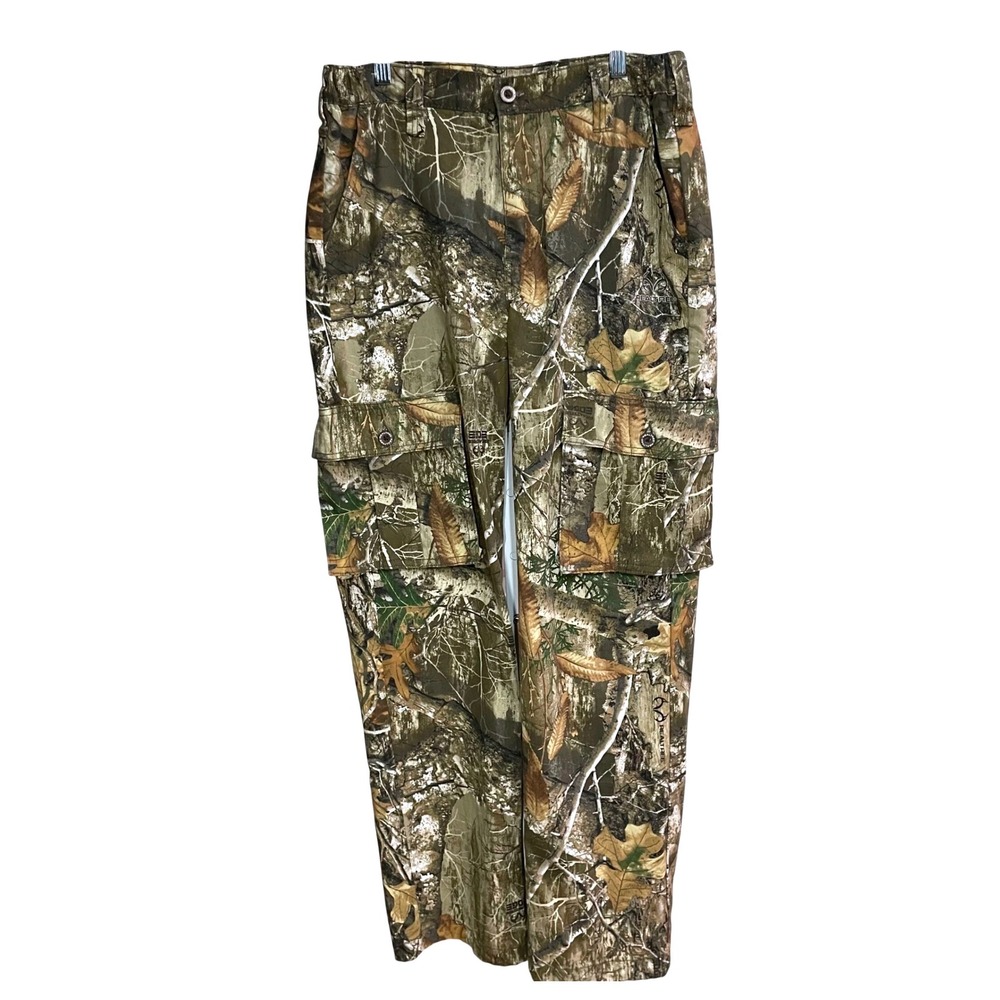 Realtree Edge Camo Cargo Pants Mens Small 28-30 Hunting 6 Pockets Tactical Pants